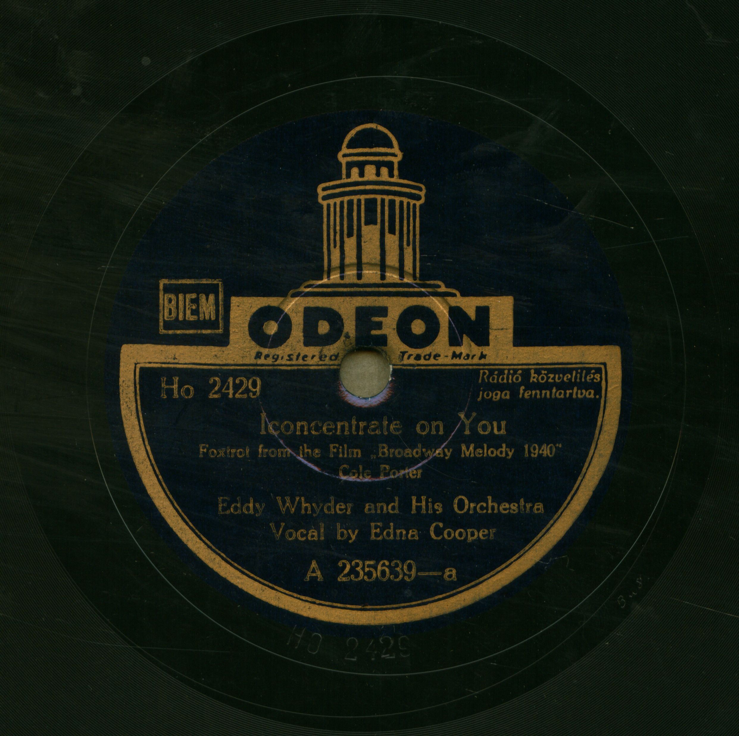 Foxtrot from the Film "Broadway Melody 1940"